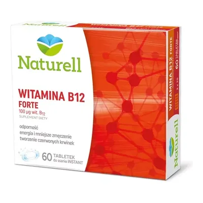 Naturell Witamina B12 Forte 0.1 MG 60 Tabletek Do Ssania