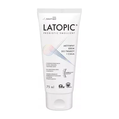 Latopic Krem Aktywny Do Twarzy Ciała 75ml