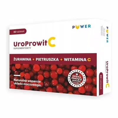 UroProwit C Żurawina Wielkoowocowa Wsparcie Dróg Moczowych 60 Tabletek