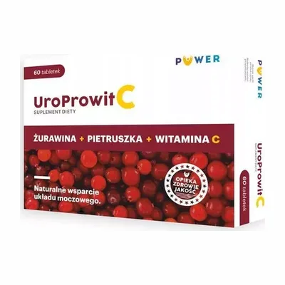 UroProwit C Żurawina Wielkoowocowa Wsparcie Dróg Moczowych 60 Tabletek