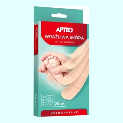 Plastry Zestaw Wrażliwa Skóra Apteo 26 Sztuk