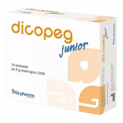 Dicopeg Junior Na Zaparcia U Dzieci Proszek Saszetki 14 Sztuk x 5g