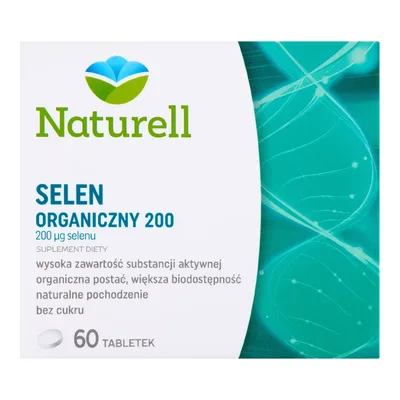 NATURELL SELEN ORGANICZNY 200MCG*60 TABL