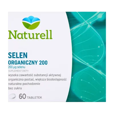 NATURELL SELEN ORGANICZNY 200MCG*60 TABL