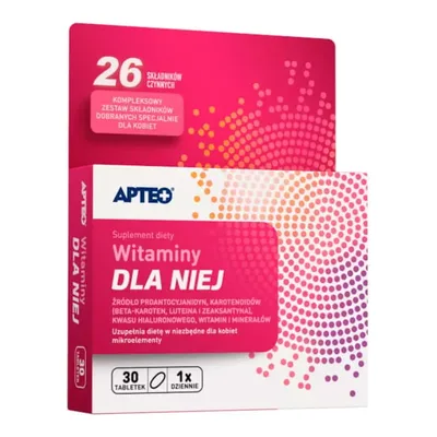 Witaminy Dla Niej APTEO 30 Tabletek