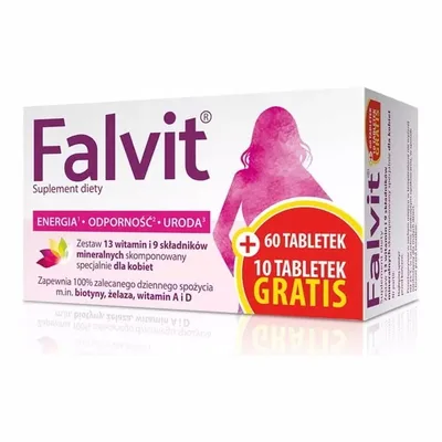 Falvit Witaminy Dla Kobiet 60 + 10 Tabletek Gratis