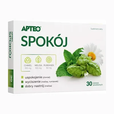 Spokój Apteo Chmiel Melisa Rumianek Dobry Nastrój 30 Tabletek