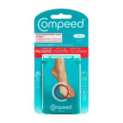Plastry Na Pęcherze Wąskie Compeed 6 Sztuk