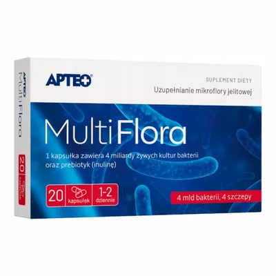 MultiFlora Uzupełnienie Mikroflory Jelitowej 20 Kapsułek