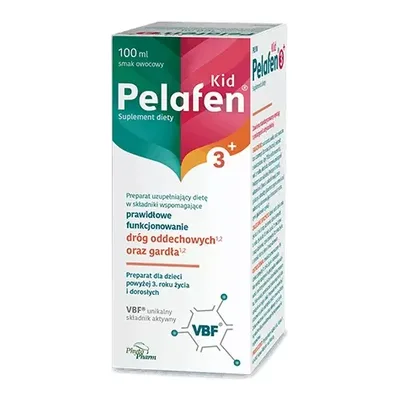 Pelafen Kid 3+ Wsparcie Górnych Dróg Oddechowych Czarny Bez + Lipa 100ml