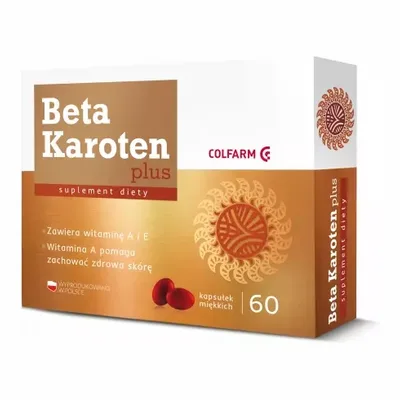 Beta Karoten Plus Zdrowa Cera Przy Opalaniu Colfarm 60 Kapsułek