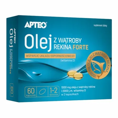 Apteo Olej Z Wątroby Rekina Forte 60 Kapsułek
