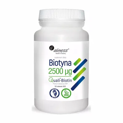 Biotyna Aliness Skóra Włosy Paznokcie 120 Tabletek