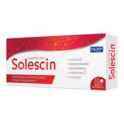 Solescin Ruszczyk Kasztanowiec Bromelaina Wsparcie Krążenia 30 Tabletek
