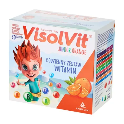 Visolvit Saszetki Z Witaminami Pomarańczowe 30 Sztuk