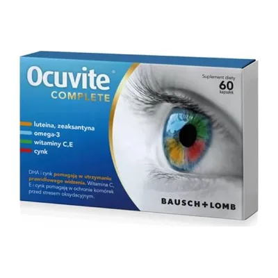 Ocuvite Complete Wsparcie Prawidłowego Widzenia 60 Kapsułek