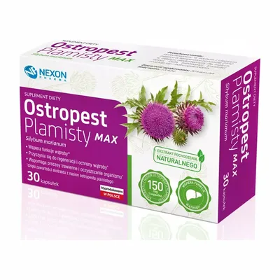 Ostropest Plamisty Max Nexon 30 Kapsułek