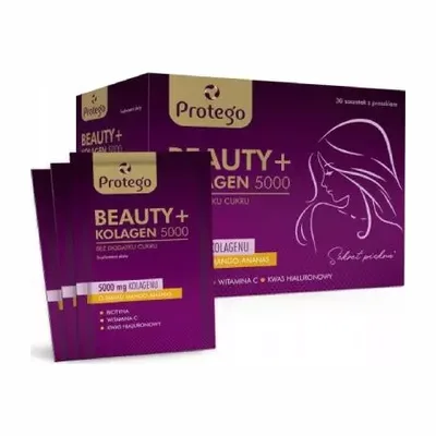 Protego Beauty + Kolagen 5000mg Mango-Ananas 30 Saszetek