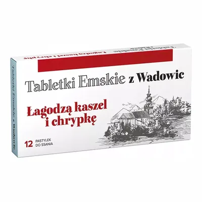 Tabletki Emskie Z Wadowic O Smaku Miętowym 12 Tabletek Do Ssania