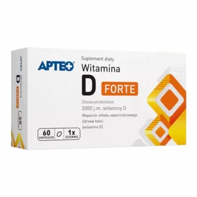 Apteo Witamina D Forte 2000 j.m 60 Kapsułek