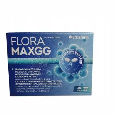 Flora Max GG Probiotyk 10 Szczepów Bakterii 20 Kapsułek