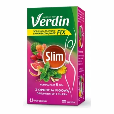 Verdin Fix Slim Herbata Odchudzanie Trawienie 20 Saszetek