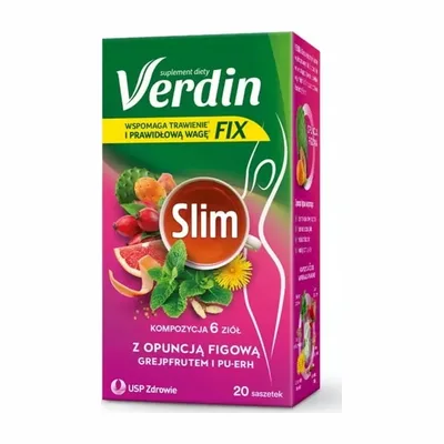 Verdin Fix Slim Herbata Odchudzanie Trawienie 20 Saszetek