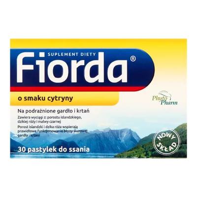 Fiorda Pastylki Do Ssania Na Gardło O Smaku Cytrynowym 30 Sztuk