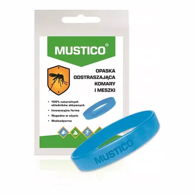 MUSTICO Opaska odstraszająca komary i mesz