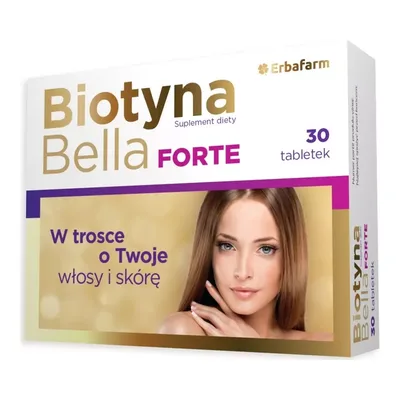 Biotyna Bella Forte Włosy Skóra Paznokcie 30 Tabletek