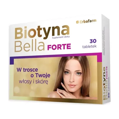 Biotyna Bella Forte Włosy Skóra Paznokcie 30 Tabletek