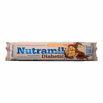 Baton Białkowy Nutramil Complex Diabetic Ciasteczkowy 60g