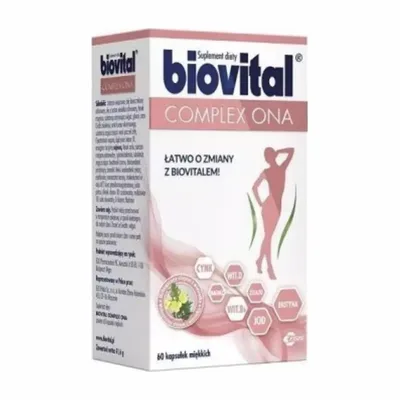 Biovital Complex Ona Zestaw Witamin I Minerałów 60 Kapsułek