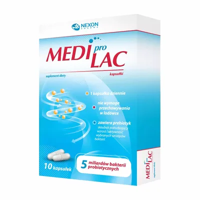 Mediprolac Probiotyk Dla Dorosłych 10 Mld Bakterii Probiotycznych 10 Kaps