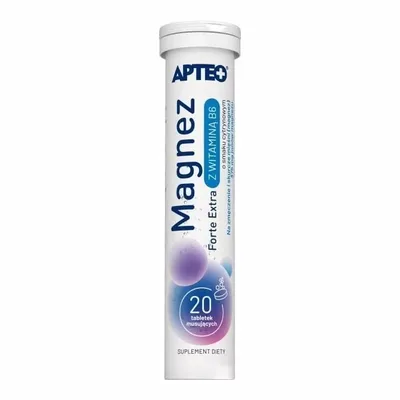 Magnez Forte Extra Z Witaminą B6 Apteo 20 Tabletek Musujących