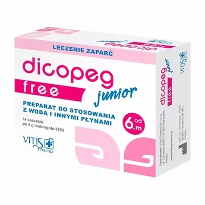 Dicopeg Junior Free Preparat Na Zaparcia U Dzieci 14 Saszetek