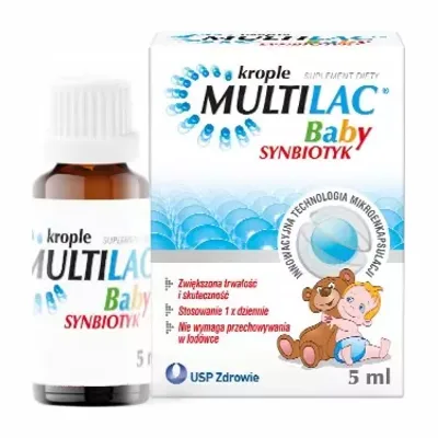 Multilac Baby Krople Probiotyk Synbiotyk 5ml