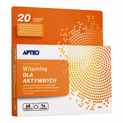 Apteo Zestaw Witamin Dla Aktywnych 60 Tabletek