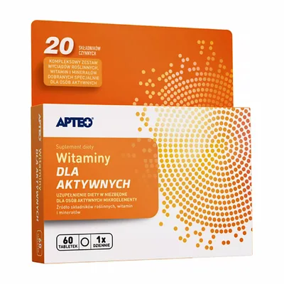 Apteo Zestaw Witamin Dla Aktywnych 60 Tabletek