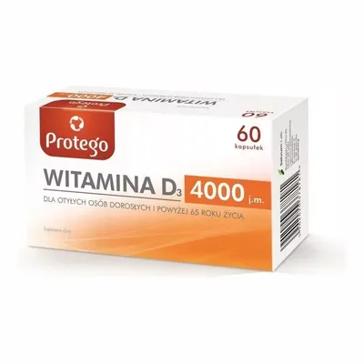 Protego Witamina D3 4000 j.m. 60 Kapsułek