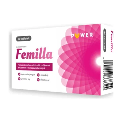 Femilla Menopauza Uderzenia Gorąca Drażliwość 30 Kapsułek