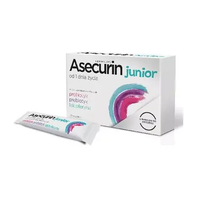 Probiotyk Z Laktoferyną Asecurin Junior 10 Saszetek