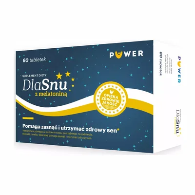 DlaSnu Z Melatoniną Ułatwia Zasypianie 60 Tabletek