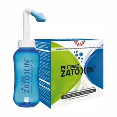 Zatoxin Rinse Zestaw Podstawowy Do Płukania Nosa I Zatok + 12 Sasz