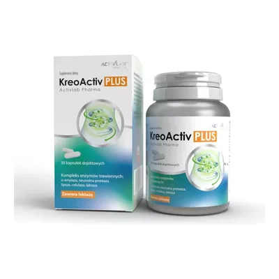 Activlab Kreoactive PLUS Amylaza Proteaza Lipaza 50 Kapsułek