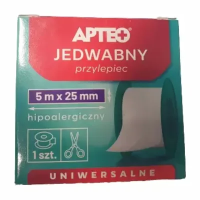Przylepiec Apteo Jedwabny 5m x 2.5cm