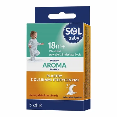 SOLbaby AROMA Plastry z olejkami 18m+ 5 sztuk