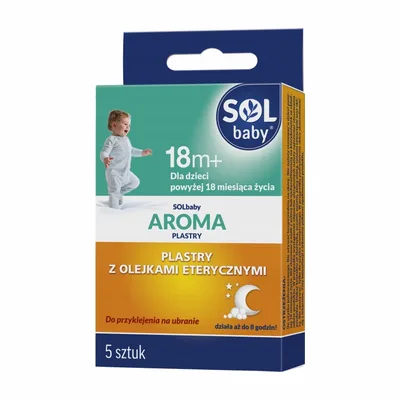 SOLbaby AROMA Plastry z olejkami 18m+ 5 sztuk
