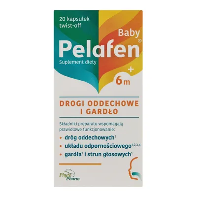 Pelafen Baby 6m+ Wsparcie Górnych Dróg Oddechowych 20 Kapsułek