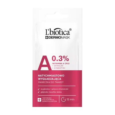Lbiotica Dermomaska Witamina A Natychmiastowe Wygładzenie 8ml